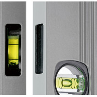 fortis Alu-Magnet-Wasserwaage, 100cm mit Spiegeloptik 3