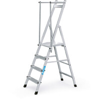 Zarges Stufen-Plattformleiter, ZAP Neo S 4 Stufen...