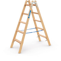 Zarges Holz-Stufenstehleiter, Crestastep B 2x5 Stufen