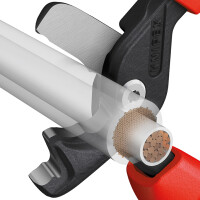 Knipex Kabelschere, StepCut® XL 200mm mit Comfort-Griffe