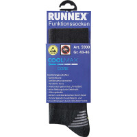 ruNNex Sommersocken, Gr. 39-42 ESD schwarz/grau 3