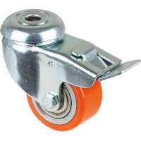 Kompaktrolle, Lenkrolle 50x25mm mit Fest gallery