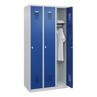 CP Möbel Stahlkleiderschrank, 3-tlg. RAL7035/5010 2