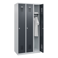 CP Möbel Stahlkleiderschrank, 3-tlg. RAL7035/7016 2