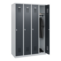 CP Möbel Stahlkleiderschrank, 4-tlg. RAL7035/7016 2