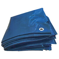 Gewebeplane, 4x6m blau mit Metallös gallery