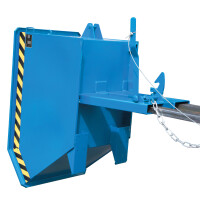 Bauer Kippbehälter, GU 500, lackiert, RAL 5012 Lichtbla