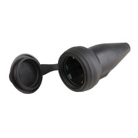 Vollgummikupplung, 230V, 16A schwarz mit gallery