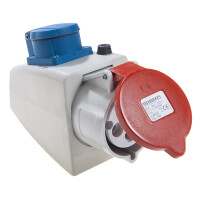 CEE-Kombi-Wandsteckdose, 16A 230/400 Vol gallery