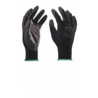 Montagehandschuh schwarz mit PU-Beschich gallery