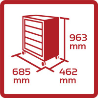 Wkz.Satz i.Wks.Wagen GEDWorker 119-tlg 5