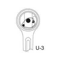 Gelenk-Umschaltknarre 3/8" 282 mm 2