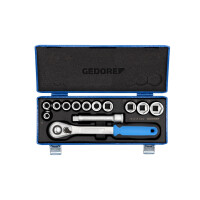 Steckschlüssel-Satz 1/2" 13-tlg 6-kant 10-24 mm 5