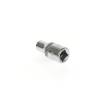 Steckschlüsseleinsatz 1/4" 6-kant 5 mm 7