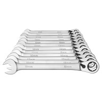 Ringratschenmaulschl.Satz SW8-19mm 12tlg 2