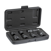 Kraftschrauber-Satz 1/2" 7-tlg 6-kant 10-24 mm 3