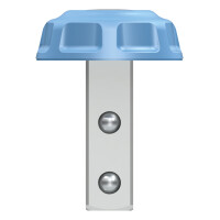 Pilzkopf 2K 1/2" mit Druckknopf 1