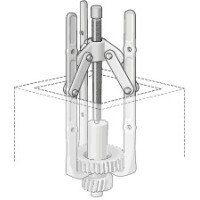 Lüfterabzieher 3-armig f.Bohrungen ab Ø 10 mm 2