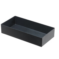 Einsatzbox aus PS, 216x108x45 mm,grau