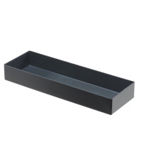 Einsatzbox aus PS, 324x108x45 mm,grau