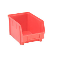 Sichtbox aus PS, Gr. 3,rot