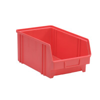 Sichtbox aus PS, Gr. 4,rot