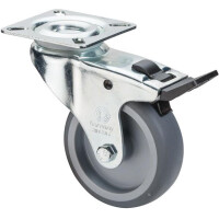 Apparaterolle, Lenkrolle 50x20mm mit Feststeller 1