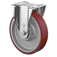 Schwerlastrollen, Bockrolle 125x50mm gallery