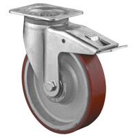 Schwerlastrollen, Lenkrolle 150x50mm mit gallery