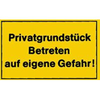 Hinweisschild, 250x150mm-Privatgrundst&u gallery
