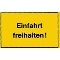 Hinweisschild, 250x150mm-Einfahrt freiha gallery