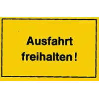 Hinweisschild, 250x150mm-Ausfahrt freiha gallery