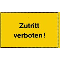 Hinweisschild, 250x150mm-Zutritt verbote gallery