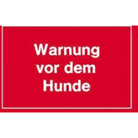 Warnschild, 250x150mm Warnung vor dem Hunde