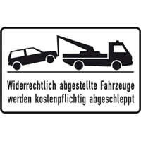 Parkverbotsschild, 400x250mm-Widerrechtl gallery