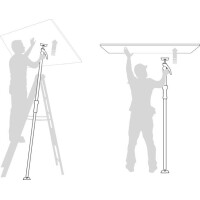 Piher Teleskop-Lastenstange, Cargobar 168-318cm mit Einhandb
