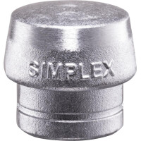 Halder SIMPLEX-Ersatzkopf, 60mm Weichmetall, silber 1