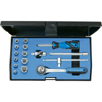 Gedore Steckschlüsselgarnitur, 1/4" 16-tlg 6-kant 