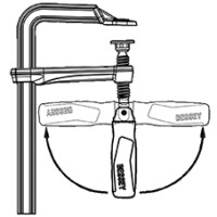 Bessey Ganzstahl-Schraubzwinge, 250/120mm mit 2 K- Klappgrif