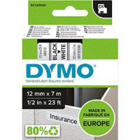 Dymo Schriftband, 12mm/7m weiss/schwarz gallery