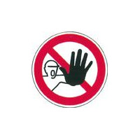 Verbotsschild, 200mm-Zutritt f&uuml;r Unbef....