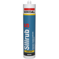 Soudal Silikon-Dichtstoff, 300ml Silirub S transparent 1