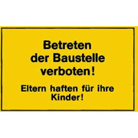 Hinweisschild, 400x250mm-Betreten der Ba gallery