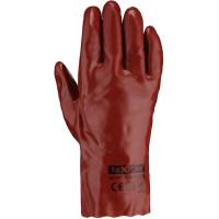 teXXor PVC-Handschuh, rotbraun 27cm Kat. 2 2