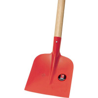 Idealspaten Schaufel, Holsteiner rot mit Stiel 1