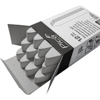 Pica Wandtafelkreide, 12x12x85mm wei&szl gallery