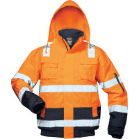 PU-Warnschutz-Pilotjacke, orange/marine  gallery
