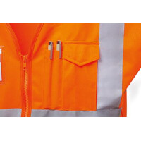 Warnweste, Ewald orange, mit Taschen Gr. M 3