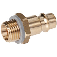 Druckluft-Stecknippel, Messing 3/8" gallery