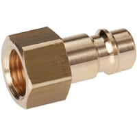 Druckluft-Stecknippel, Messing 1/4" gallery